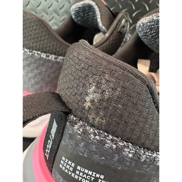 Nike React Infinity Run Black Grey Pink DZ3014-001 Mens sneakers size 12.5 - Picture 4 of 9